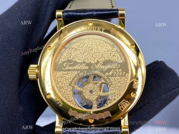 Swiss Copy Breguet N3006 Classique Complication Tourbillon 42mm Watch Yellow Gold 6