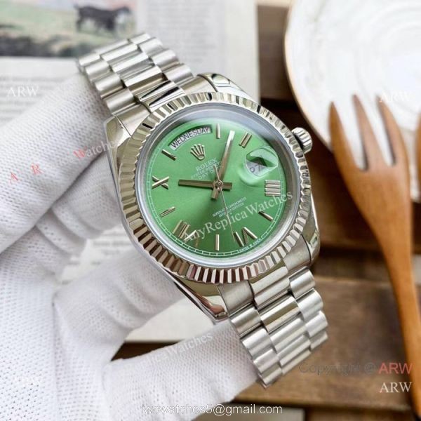 Copy Rolex Presidential Day Date Watches Ice Blue Dial 40mm 6