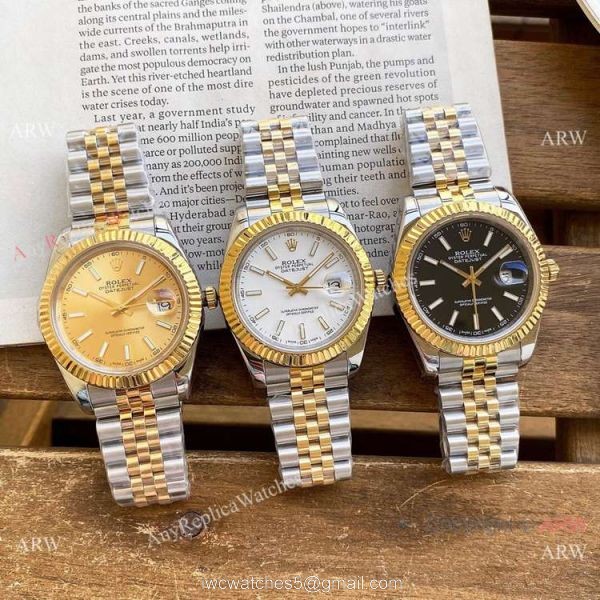 Copy Rolex Oyster Perpetual Datejust 40mm Watches Two Tone Jubilee Strap 6