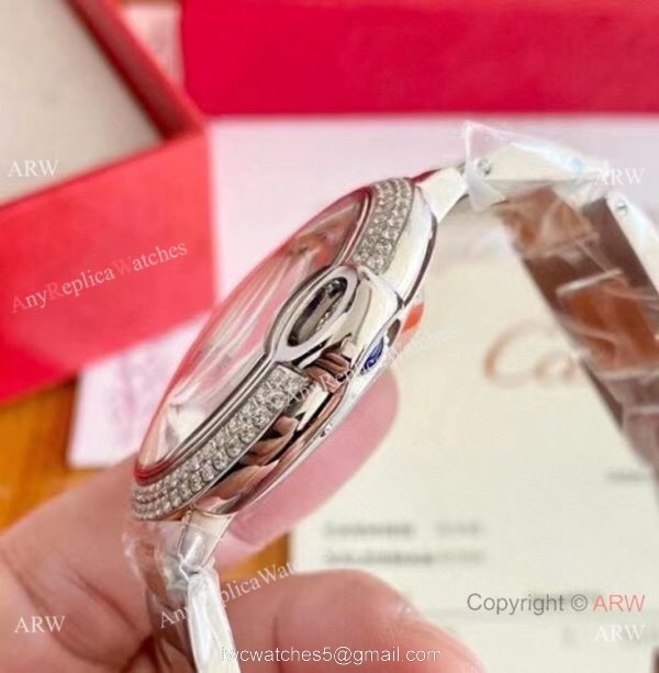 Clone Cartier Ballon Bleu Automatic Movement Watch 2-Tone Rose Gold Diamond 6
