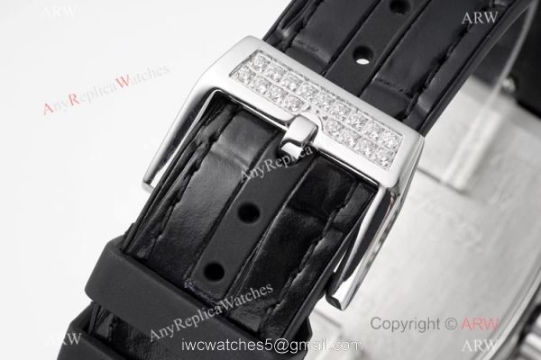 Swiss Grade 1 Replica Franck Muller Vanguard Yachting V45 Seagull 7750 Watch Diamond Case Black Dial 6