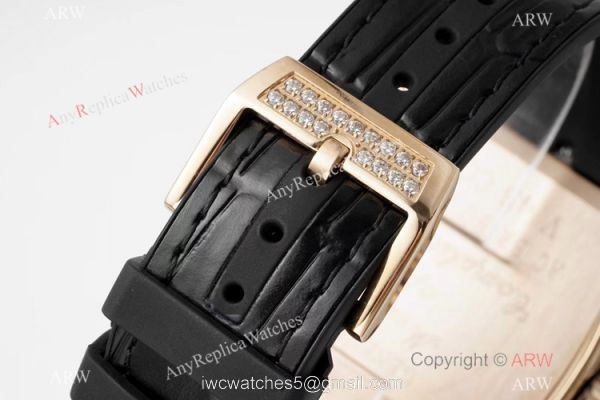 Swiss Grade One Copy Franck Muller Vanguard Yachting V45 Seagull 7750 Watch Rose Gold Diamond Case 6