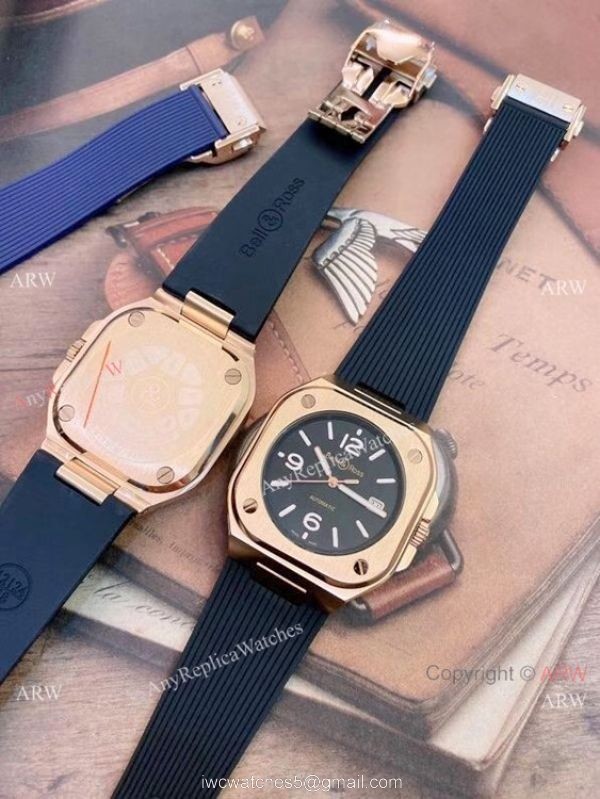 2021 New Copy Bell Ross BR05 Automatic Watch Rose Gold 42mm Mens 6