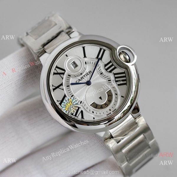 JH Factory Swiss Copy Ballon Bleu Cartier 9120 Movement Watch 42mm Stainless Steel 6