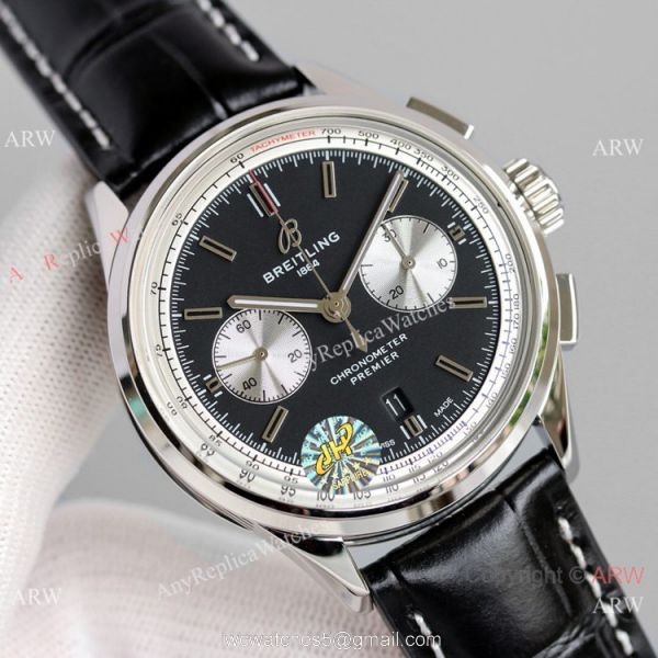 JH Factory Swiss Copy Breitling Premier B01 Asia7750 Chronograph Watches White Dial 6