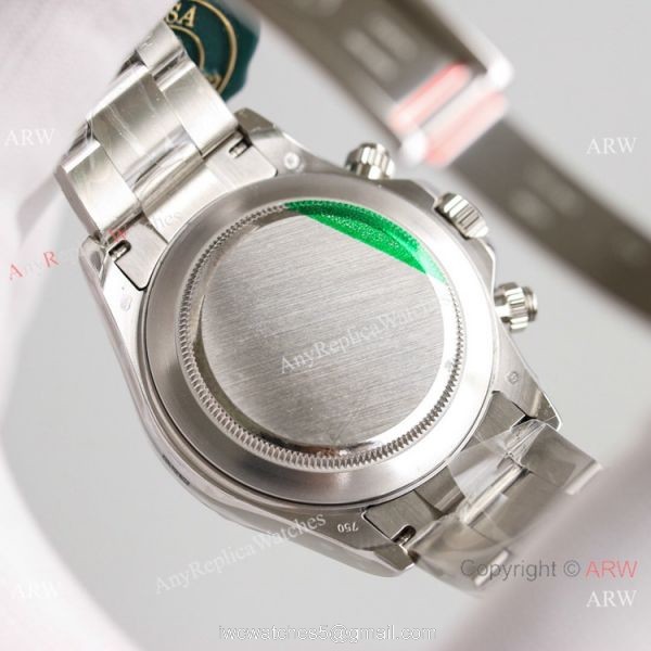 2021 NEW! JH Swiss Rolex Daytona 7750 Watch Rainbow Stainless Steel Full Diamond Face 6