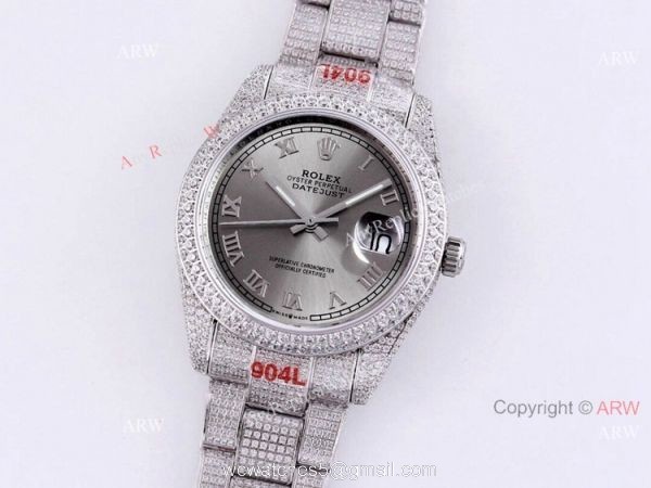 Diamond Rolex Datejust 41 For Men High End Replica Watches 6