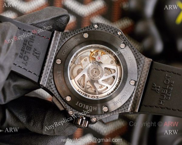 2021 New Hublot Big Bang Carbon Fiber Watches Blue Markers 6