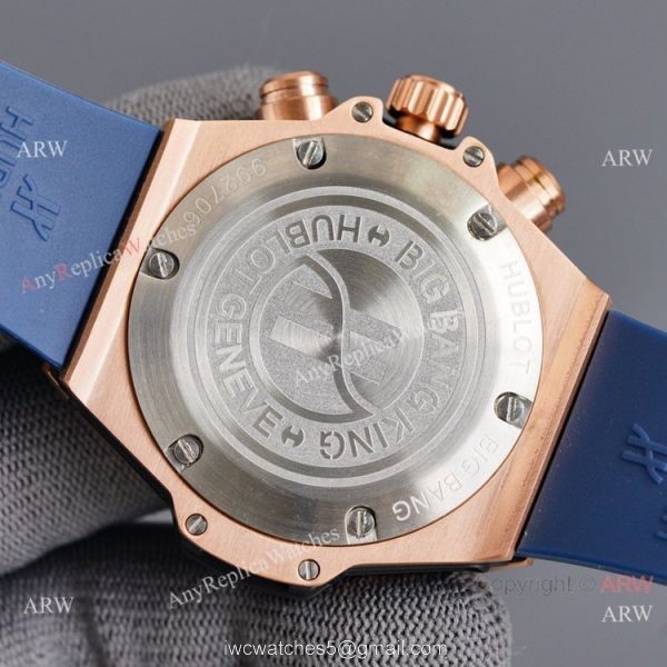 Luxury Copy Hublot Big Bang Unico Black Blue Watches 6