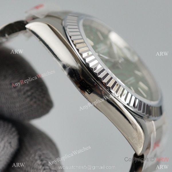 Rolex Datejust II 41mm Watch Stainless Steel Oyster Blue Palm Dial 6