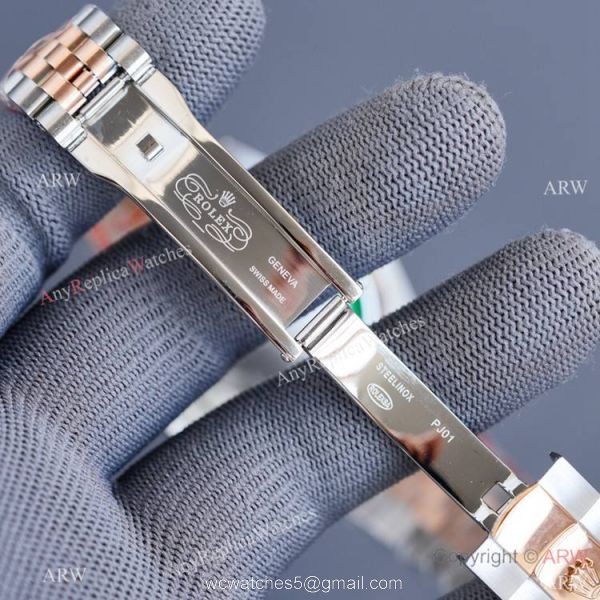 Swiss Quality Copy Rolex Datejust II 41 Grey Dial Diamond Bezel Jubilee Watch 6