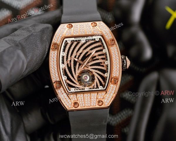 Fully Iced Out Richard Mille RM 51-02 Tourbillon Diamond Twister Copy Watch 6
