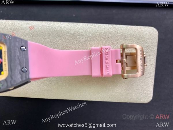 Swiss Replica Richard Mille RM007 BonBon Watch Carbon Case 6