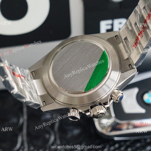 Swiss Grade One Replica Rolex Cosmograph Daytona ETA7750 Watch White and Green 6