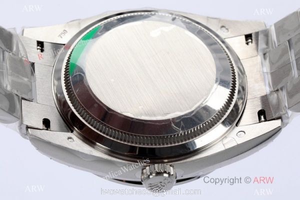(EWF) Highest Quality Rolex Day-Date Wrist 36mm Silver Dial Center Diamond Band 6