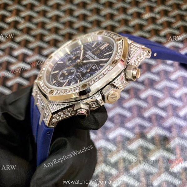 Iced Out Audemars Piguet Royal Oak Chronograph Watches 42mm for Men 6