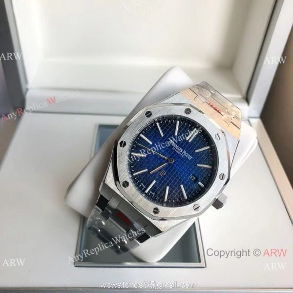 2021 NEW! Clone Audemars Piguet Royal Oak Jumbo Watch Blue Gradient Dial 6