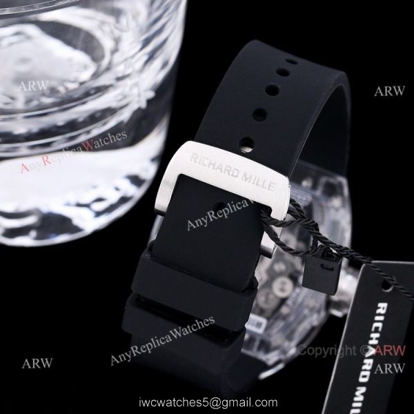 Replica Richard Mille RM 56 01 Sapphire Hublot Black Rubber Band Watch 6