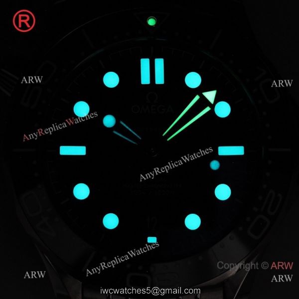 2021 New Swiss Grade OR Factory Omega Seamaster Diver 300m Watch Stainless Steel Black Ceramic Bezel 6