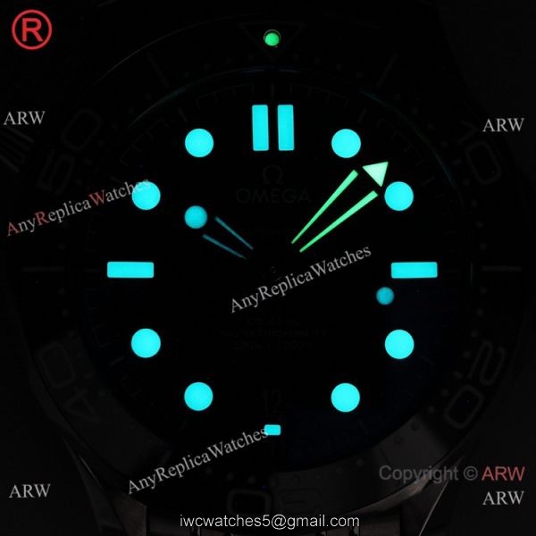 2021 NEW Grade A Replica Omega Seamaster 300m Diver Blue Dial OR Calibre 8800 Watch 42mm 6
