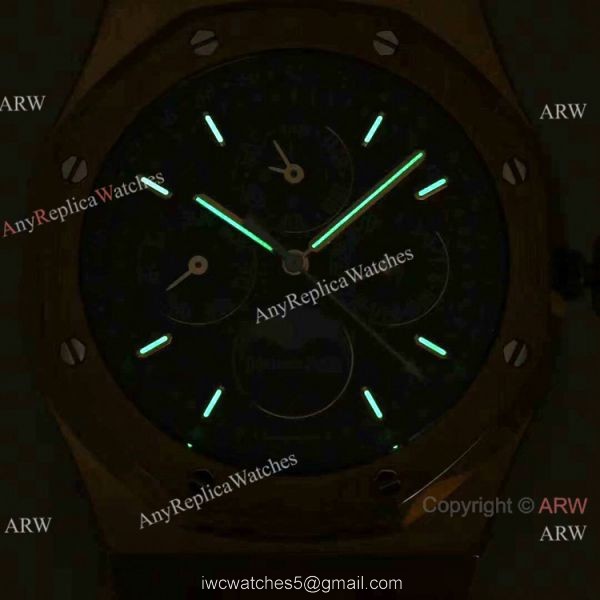 2021 BF Factory Audemars Piguet Perpetual Calendar Royal Oak Cal.5134 Watch Yellow Gold Black Dial 41mm 6