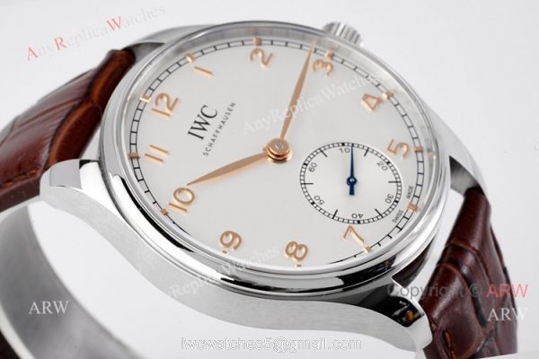 Best ZF Factory IWC Portugieser Automatic 40 White Face Swiss Clone Watches 6
