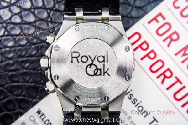 Grade 1A Swiss Copy Audemars Piguet Royal Oak ETA7750 Black Chronograph Watch 41mm for Men 6