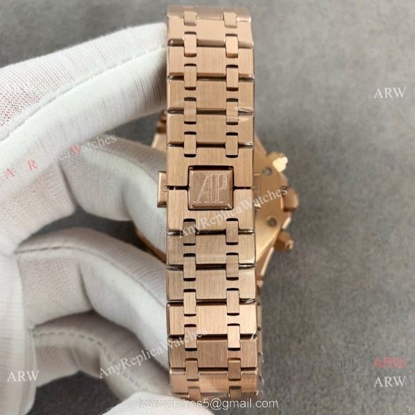 High Quality Audemars Piguet Royal Oak Offshore Skeleton Rose Gold Watch 6