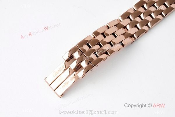 BV Factory Cartier Panthere De Swiss Quartz Watch Rose Gold Diamond Bezel 22mm for Women 6