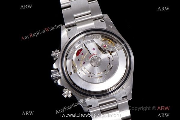 JH Factory Replica Rolex Daytona Swiss 4130 Chronograph Watch Stainless Steel Rose Red Dial 6