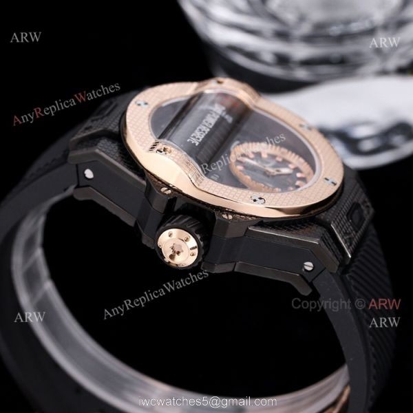 All Black Hublot Big Bang MP-11 Knockoff Watch 45mm With Black Rubber Strap 6