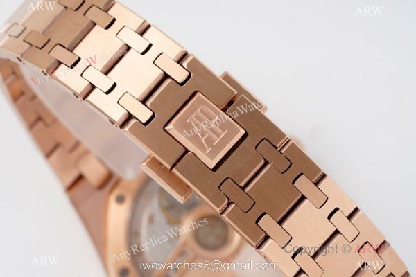 2021 New Swiss Audemars Piguet Royal Oak Rose Gold 34mm Watch Caliber 5800 Selfwinding Movement 6