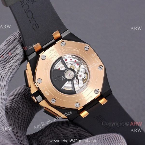 JF 1:1 Swiss Audemars Piguet AP Royal Oak Offshore 26406FR Black and Rose Gold Watch Super Clone 6