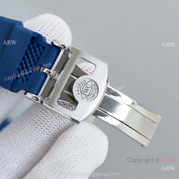 New Replica IWC Portugieser Yacht Club Chronograph Cal89361 Blue Dial Watch 6
