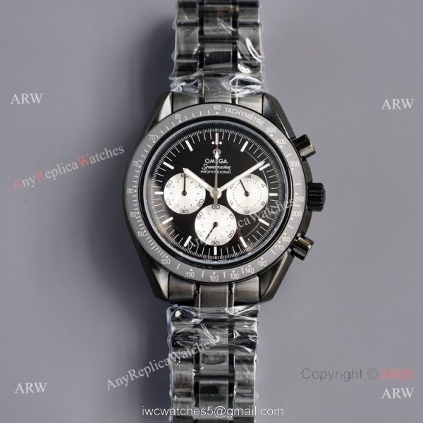 New Copy Omega Speedmaster Watch VK Chronograph Black Dial 6