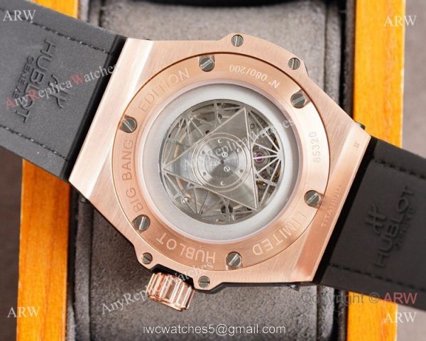 Z Factory Copy Hublot Big Bang Sang Bleu Watch Rose Gold Citizen Movement 6