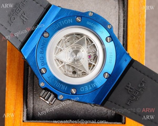 Z Factory Swiss Copy Hublot Sang Bleu 45mm Watch Blue Case Citizen Automatic 6