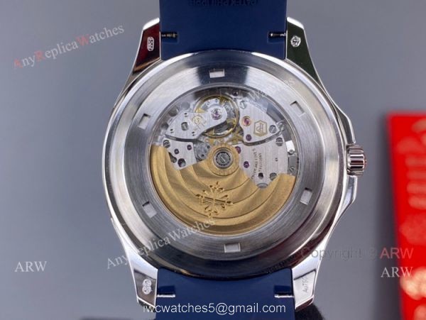 3k Factory Patek Philippe Aquanaut Blue Dial Diamond Bezel Watch 42mm High Copy 6