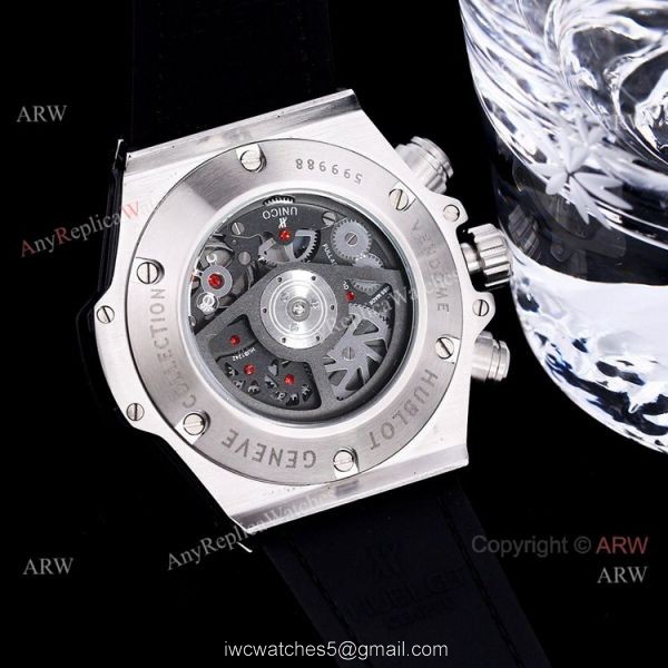 Quartz Hublot Big Bang Unico Rainbow 45mm Diamond Watch High Copy For Men 6