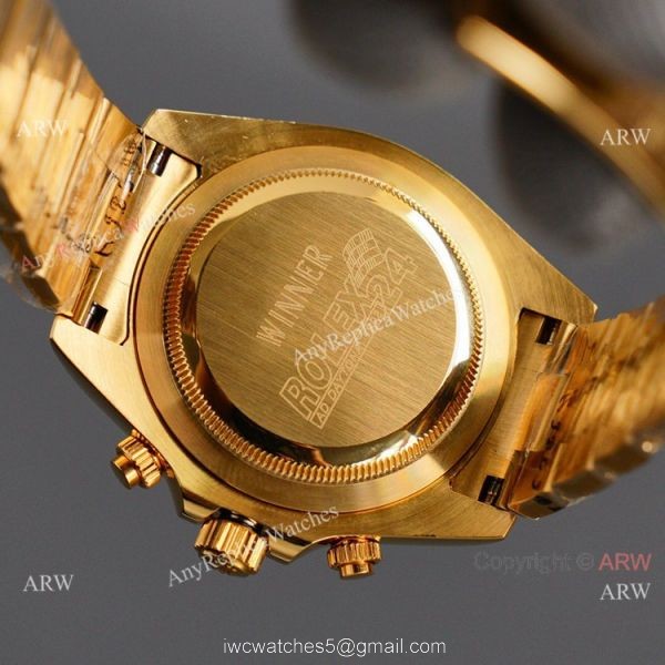 New 2021! AAA Replica Rolex Daytona Gold Meteorite Watch 43mm 6