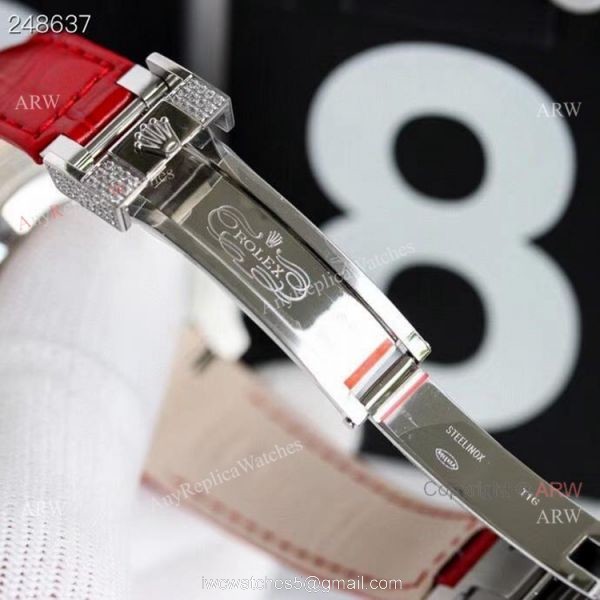 New Blaken Rolex Submariner Red Dial Rainbow Bezel Swiss Replica Watches 40mm 6