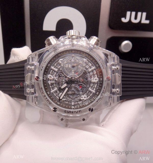 Hublot Sapphire Big Bang Chronograph Replica Watch 45mm 6