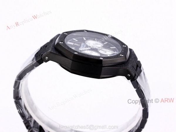 New Frosted Gold AP Watch Royal Oak All Black Chronograph Dial For Men Size 41mm High End Replica 6