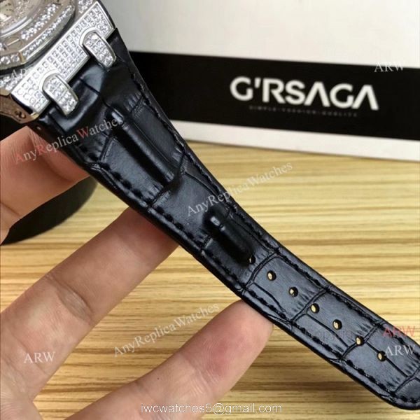 New Audemars Piguet Royal Oak Offshore Chronograph 42mm Knockoff Watch With Diamonds 6