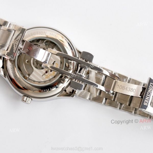 Swiss Grade Longines Master Collection Stainless Steel White Face Automatic Watch Replica For Men 6