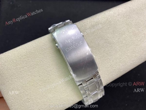 OMF Omega Seamaster With Grey Dial Ss Bracelet Blue Ceramic Bezel High End Replica 44mm 6