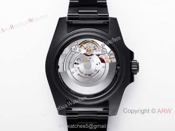 V9 Factory 1:1 Rolex Blaken Hulk Submariner Watch Cal.2824 Green Dial PVD Black Case 6