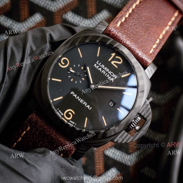 Panerai Luminor GMT All Black Replica Watch 44mm 6