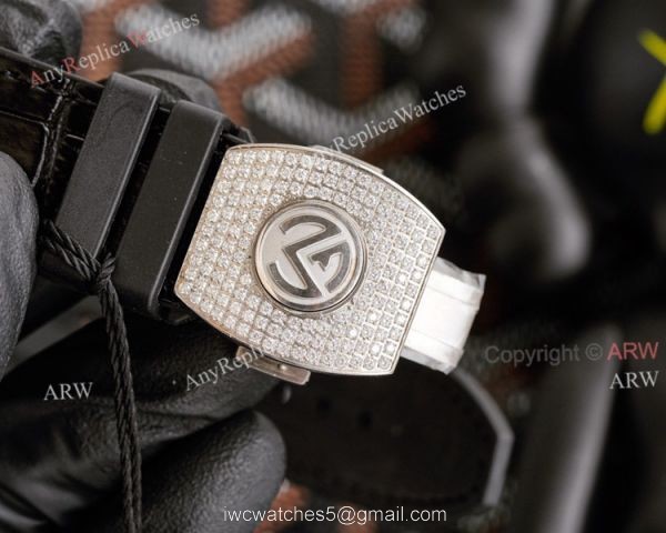 Iced Out Franck Muller V45 SC DT Diamond Watch High Quality Replica 6