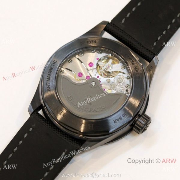 Swiss Grade Replica Blancpain Fifty Fathoms Bathyscaphe GF Factory Cal.1315 Watch All Black 6